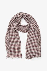 Antler Claret Check Scarf 