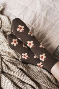 Antler Coneflower Sock 