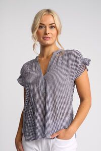 Vassalli Evelyn Drop Shoulder Shirt - Gingham