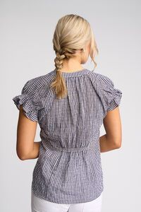 Vassalli Evelyn Drop Shoulder Shirt - Gingham