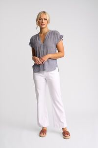 Vassalli Evelyn Drop Shoulder Shirt - Gingham