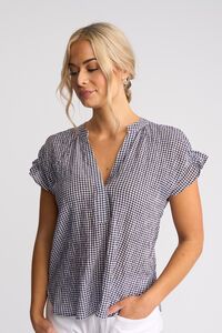 Vassalli Evelyn Drop Shoulder Shirt - Gingham