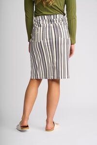 Vassalli Poppy Denim Skirt - Multi Stripe
