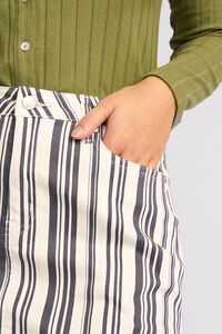 Vassalli Poppy Denim Skirt - Multi Stripe