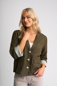 Vassalli Honey Stripe Cuff Jacket