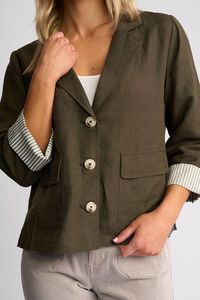 Vassalli Honey Stripe Cuff Jacket