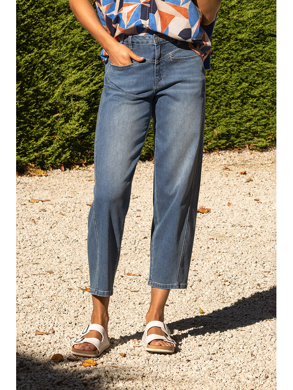 Vassalli Apollo Barrel Ankle Grazer Jean - Vintage Denim