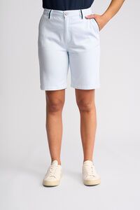 Vassalli Orion Slim Leg Stripe Short - Blue Stripe Denim