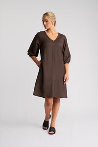 Vassalli Newman Plain V Neck Dress