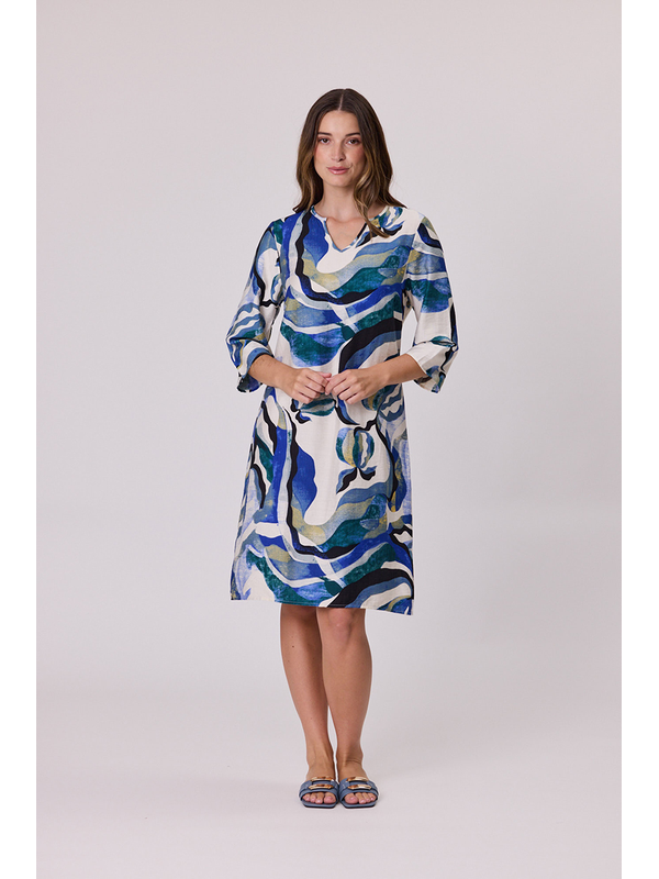 Democracy Swirl Print Dress