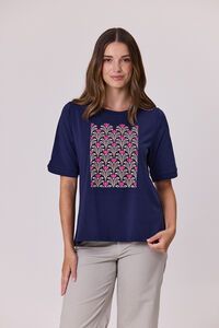 Democracy Diamante Trim T-Shirt