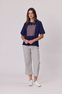 Democracy Diamante Trim T-Shirt
