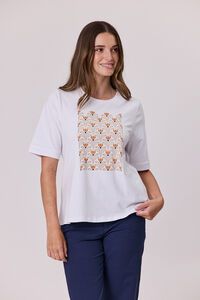 Democracy Diamante Trim T-Shirt
