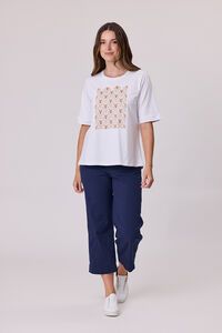 Democracy Diamante Trim T-Shirt