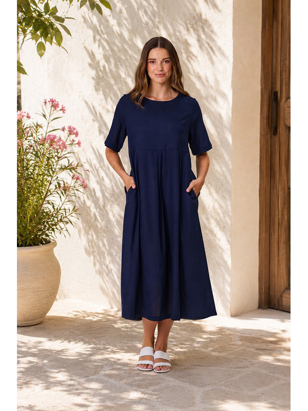 Democracy Havana Linen Long Dress