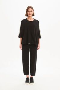 Tirelli Oversized 3/4 Stripe Sleeve Tee