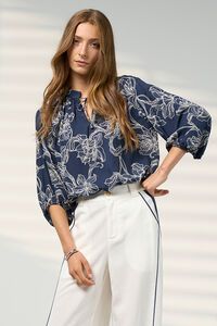Madly Sweetly Blueprint Blouse - PREORDER