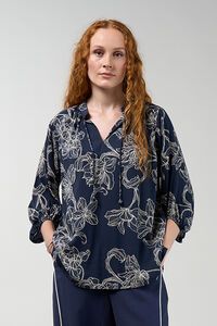 Madly Sweetly Blueprint Blouse - PREORDER