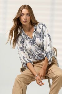 Madly Sweetly Blueprint Blouse - PREORDER