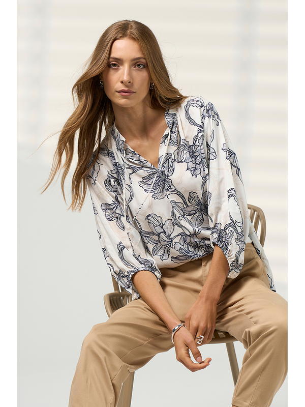 Madly Sweetly Blueprint Blouse - PREORDER