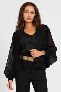 Storm Mesh Long Sleeve Bomber