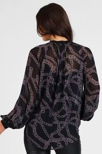 Storm Chain Loop Print Top