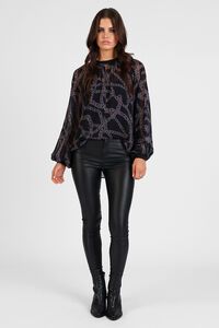 Storm Chain Loop Print Top