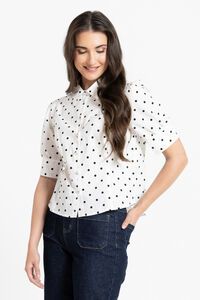 Leila + Luca Vanilla Spot Dinner Date Shirt