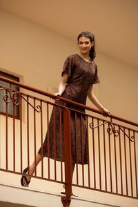 Leila + Luca Walnut Whisper Riviera Dress