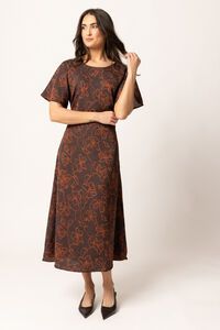 Leila + Luca Walnut Whisper Riviera Dress