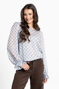 Seeking Lola Cinnamon Spot Patti Top