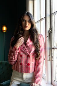 Seeking Lola Ruby Check Audrey Blazer