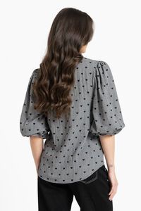 Seeking Lola Black Heart Graceful Top