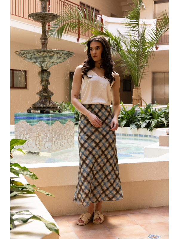 Seeking Lola Harmony Check Willow Skirt
