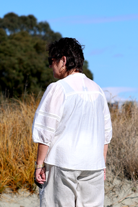Oh Three Check And Lace Blouse