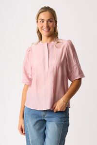Oh Three Check And Lace Blouse
