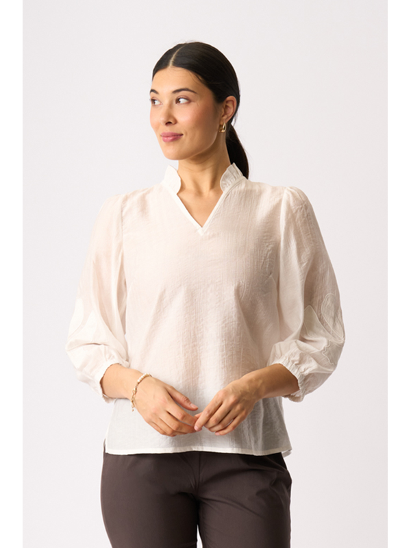 Oh Three Appliqued Blouse
