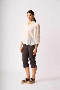 Oh Three Appliqued Blouse