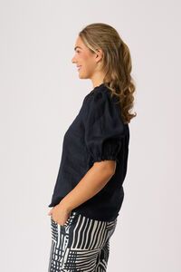 Foil Ruffle Up Top