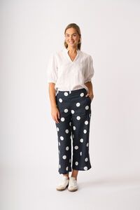 Foil Ruffle Up Top