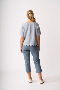 Foil Scalloped Top