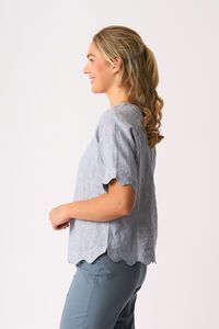 Foil Scalloped Top