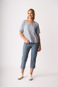 Foil Scalloped Top