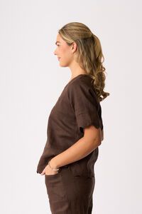 Foil Scalloped Top