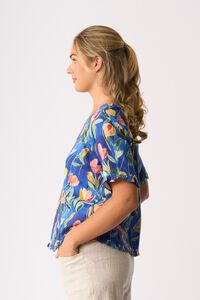 Preen Ruffles & Scoop Hem Top