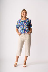 Preen Ruffles & Scoop Hem Top