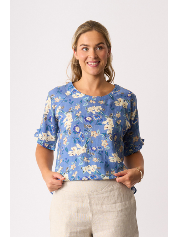 Preen Ruffles & Scoop Hem Top