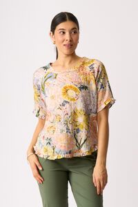 Preen Ruffles & Scoop Hem Top
