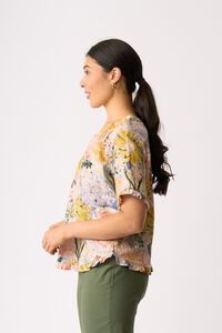 Preen Ruffles & Scoop Hem Top