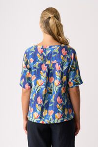 Foil Pleat Back Top